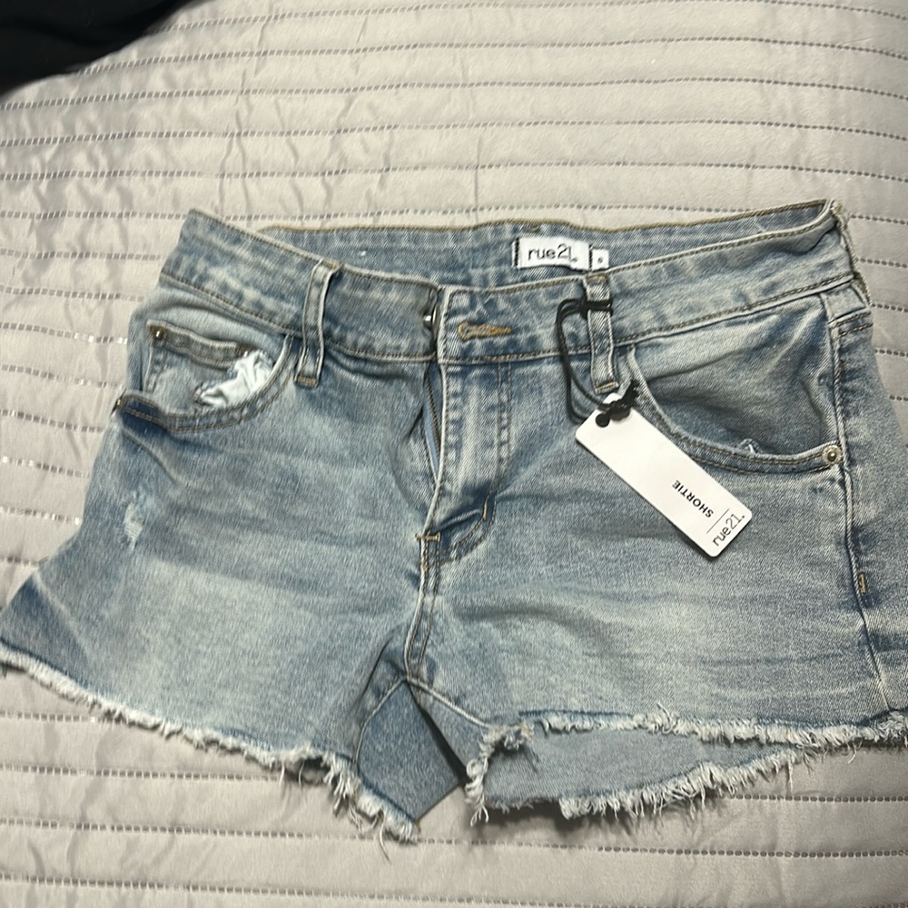 Denim shorts